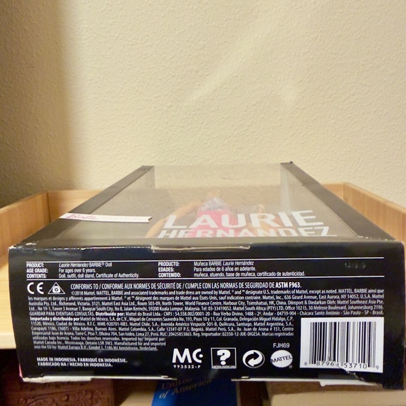 Barbie Signature Laurie Hernandez 2016 Olympic Gymnast Doll | Limited Edition - Picture 5 of 5